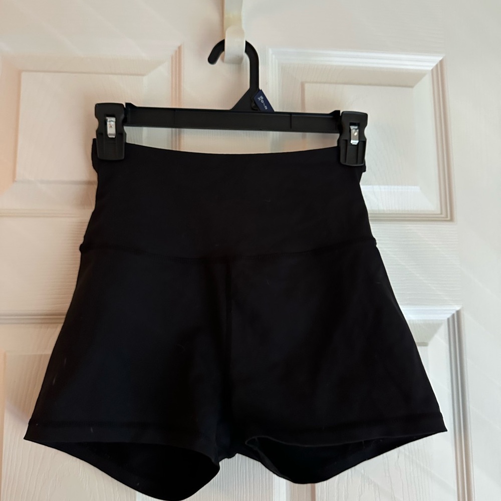 Women's Black High-Waisted Shorts